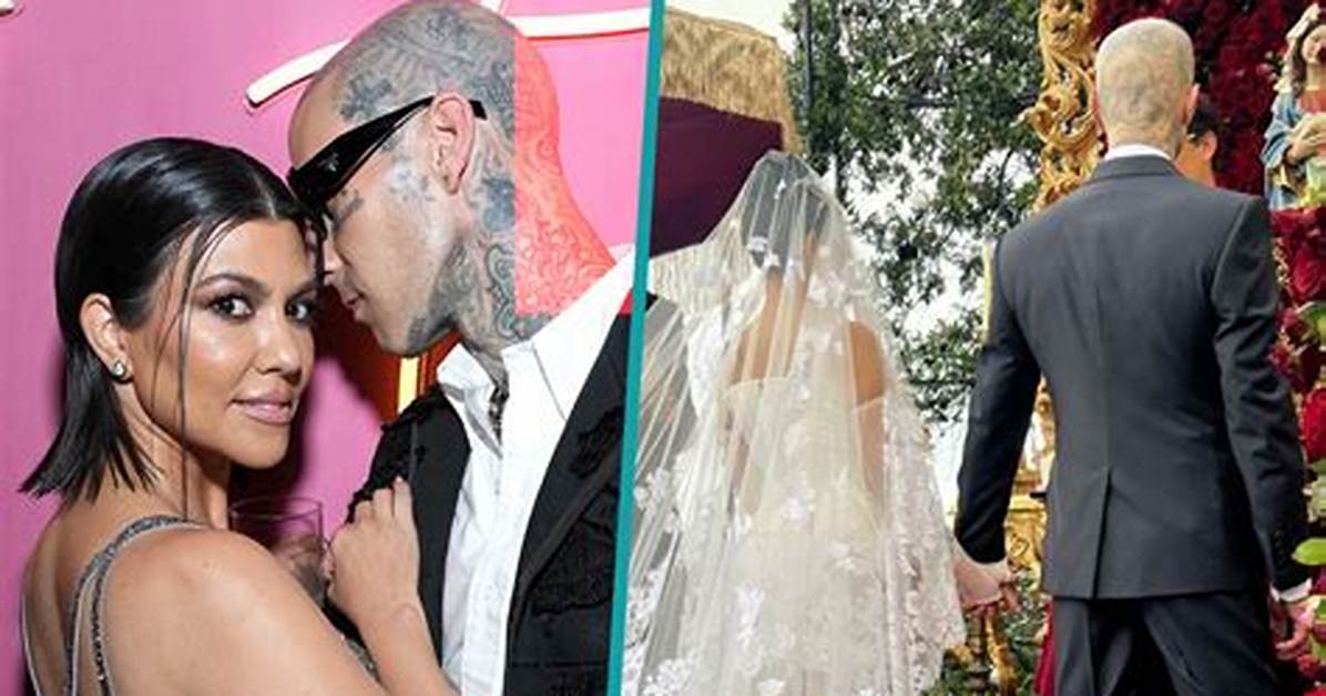 Kourtney Kardashian and Travis Barker Secretly Married in a Chapel in Las Vegas, Here Are the Photos