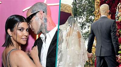 Kourtney Kardashian and Travis Barker Secretly Married in a Chapel in Las Vegas, Here Are the Photos