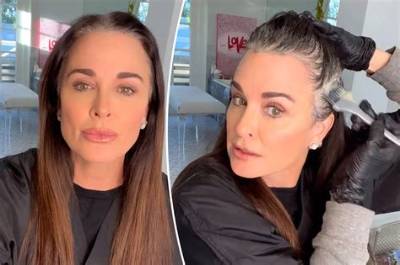 Kyle Richards Dyes Her Roots at Home, Doesn’t Let Her Husband See the Process