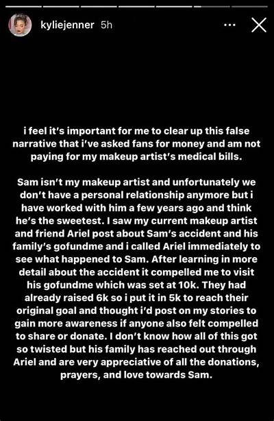 Kylie Jenner (Only) Donated $5K to Her Makeup Artist’s $120K-Goal Gofundme