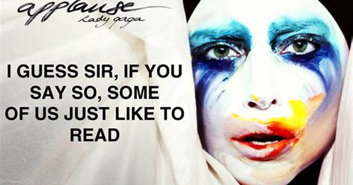 Lady Gaga Releases Lyric Video for ‘Applause’: Boring & Madonna-Esque?