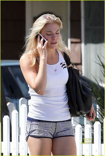 Leann Rimes Wore Black Vinyl Short-Shorts to Her Stepson’s Game: Trashy?