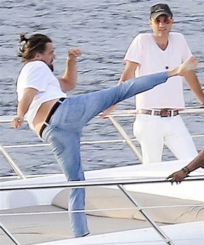 Leo Dicaprio Showed off His Sweet Karate Moves on a Yacht in St. Tropez
