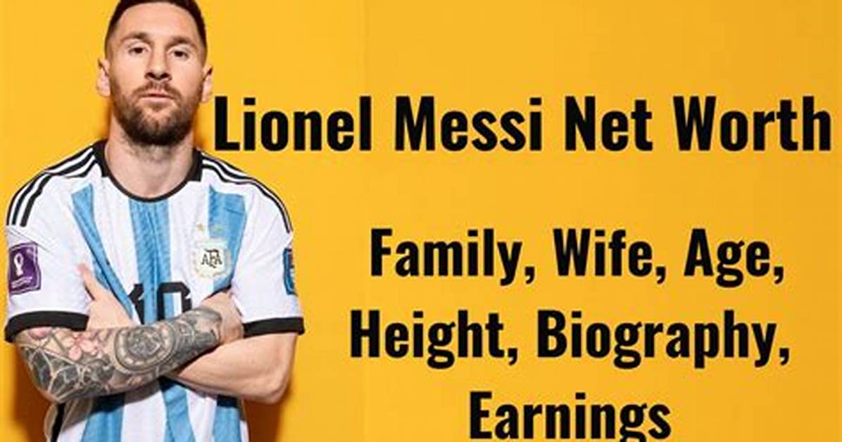 Lionel Messi Net Worth - Wiki, Age, Weight and Height, Relationships, Family, and More