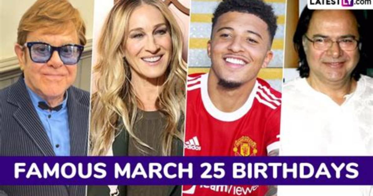 March 25 Birthdays by Profession