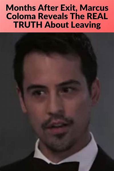 Marcus Coloma Has Left the Cast of “General Hospital”