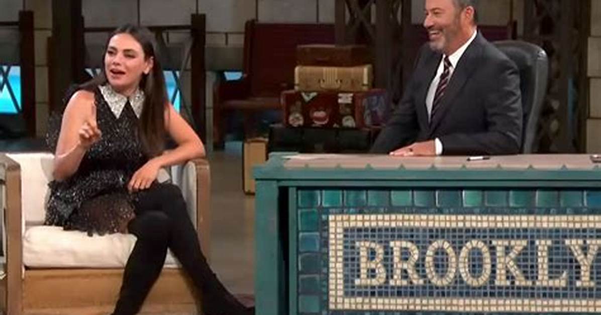 Mila Kunis Faces ‘Boo’s from ‘Jimmy Kimmel’ Audience over Her Stance on N. Y. C. Pizza: ‘That’s Mean’