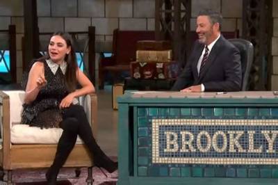 Mila Kunis Faces ‘Boo’s from ‘Jimmy Kimmel’ Audience over Her Stance on N. Y. C. Pizza: ‘That’s Mean’