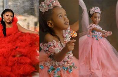 Nollywood Stars Join Ruth Kadiri to Celebrate Her Lookalike Daughter’s 3Rd Birthday