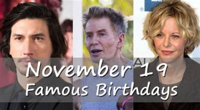 November 19 Birthdays by Profession