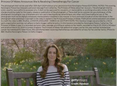 Nyt: Getty’s Editor’s Note ‘Fueled Another Conspiracy’ About Princess Kate