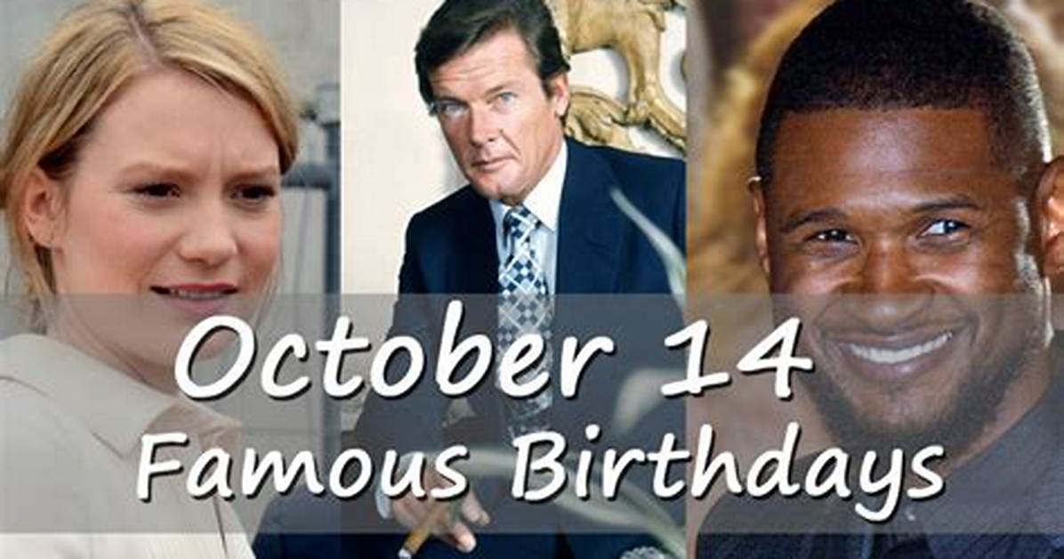 October 14 Birthdays by Profession