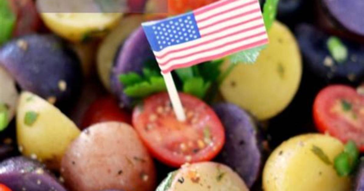 Patriotic Potato Salad Recipe | Celebrating Holidays