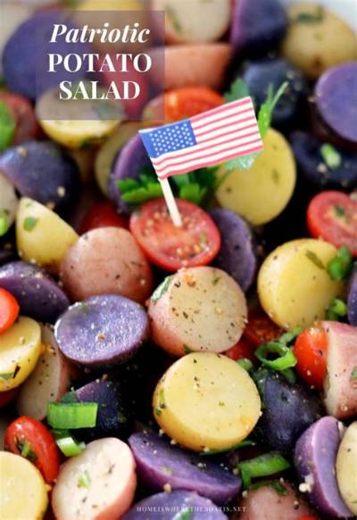 Patriotic Potato Salad Recipe | Celebrating Holidays