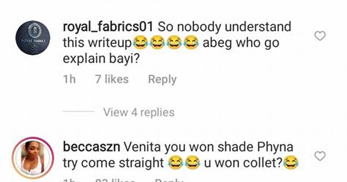 “Person Die, You Dey Talk Rubbish” – Netizens Crucify Venita over Recent Post