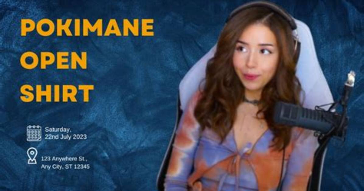 Pokimane Open Shirt Vod Video