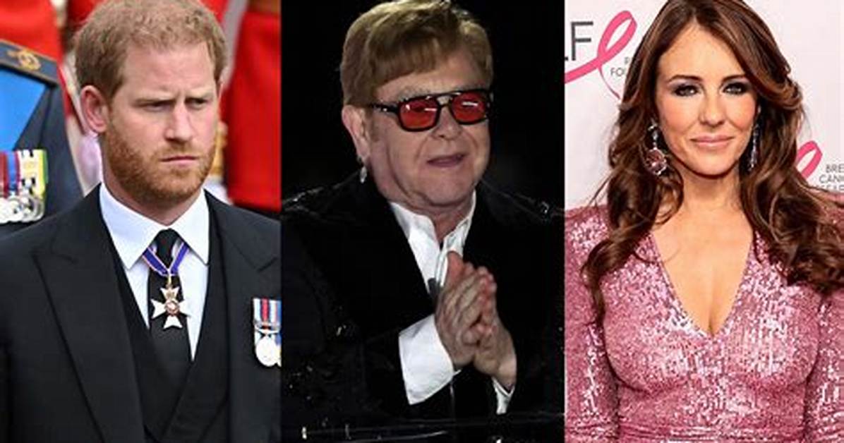 Prince Harry, Elton John, Elizabeth Hurley and More Sue Daily Mail Publisher Associated Newspapers