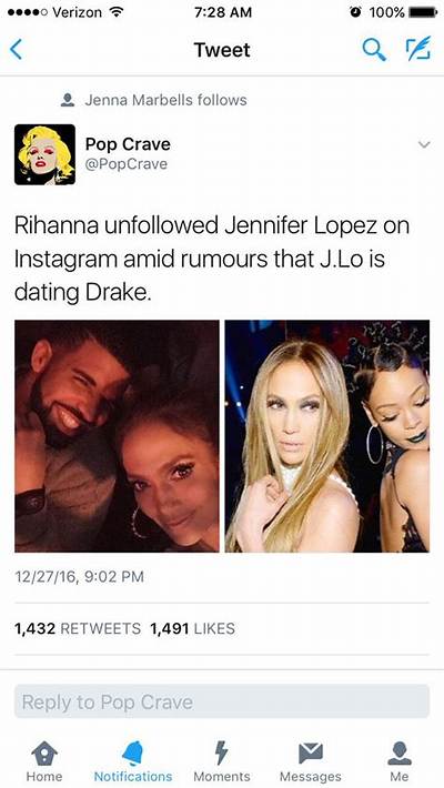 Rihanna ‘Unfollowed’ Jennifer Lopez on Instagram… Because of Drake?