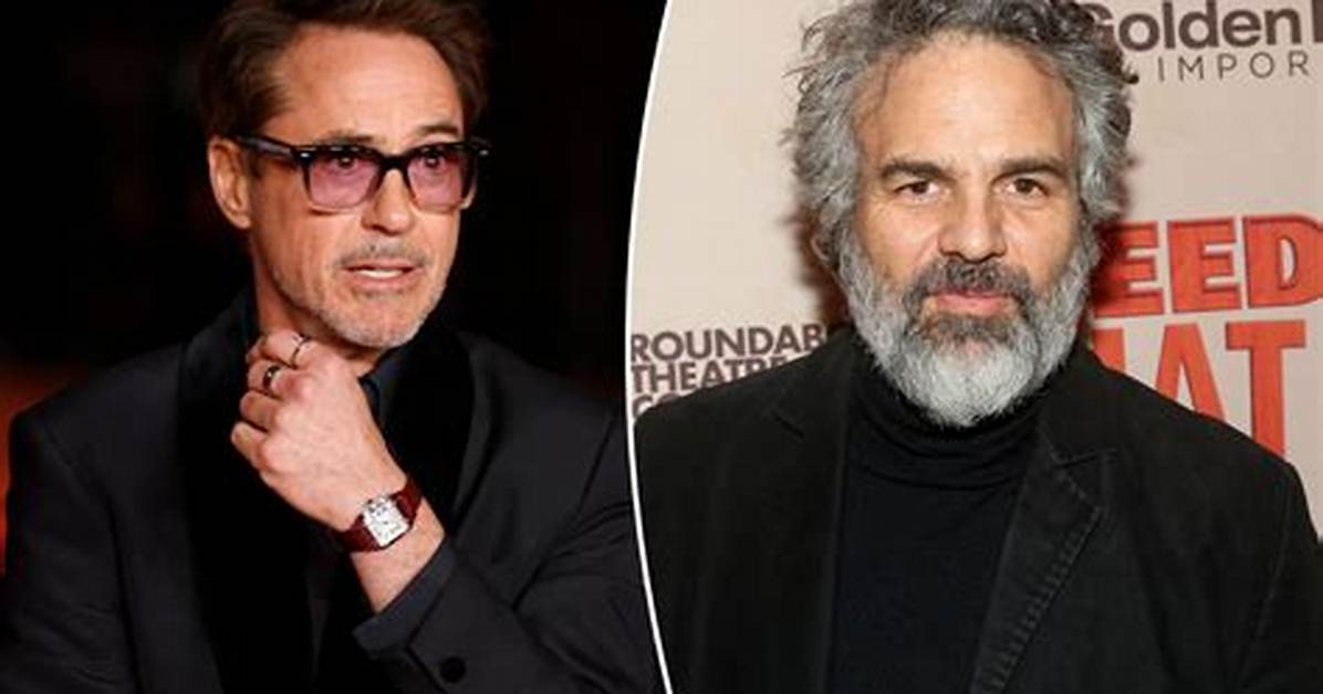 Robert Downey Jr 'Gushed' over Mark Ruffalo's Body After He Took His Shirt Off
