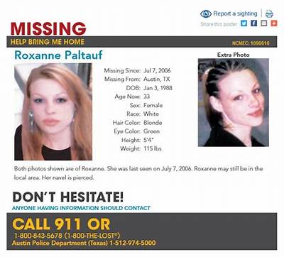 Roxanne Paltauf Missing Update, What Happened to Roxanne Paltauf? Was Roxanne Paltauf Ever Found?