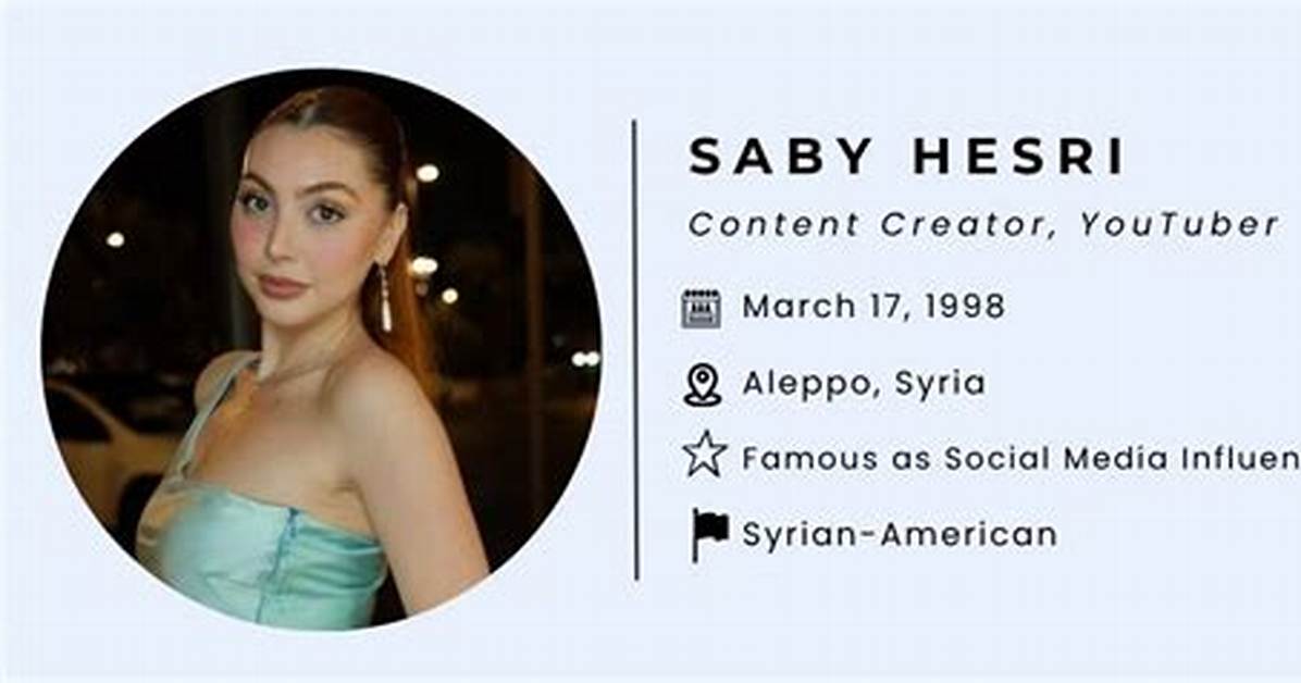Saby Hesri - Age, Family, Bio