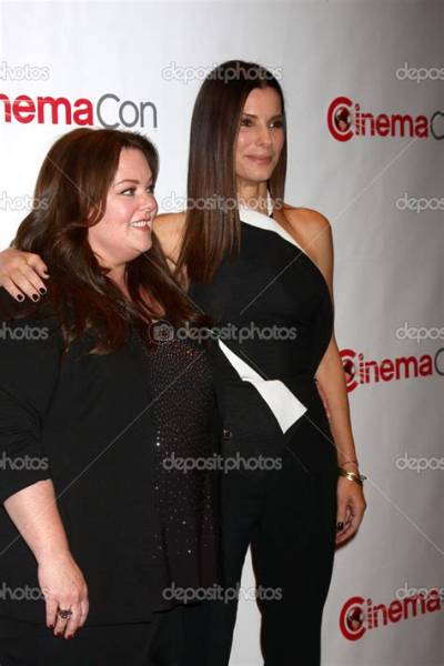 Sandra Bullock and Melissa Mccarthy in Black Pantsuits: Super Cute?