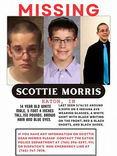 Scottie Dean Morris: Cops Search for Missing Indiana Boy, 14, Believed to Be in ‘Extreme Danger’