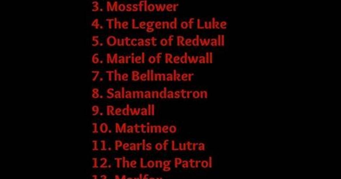 Should I Read Redwall in Chronological Order?