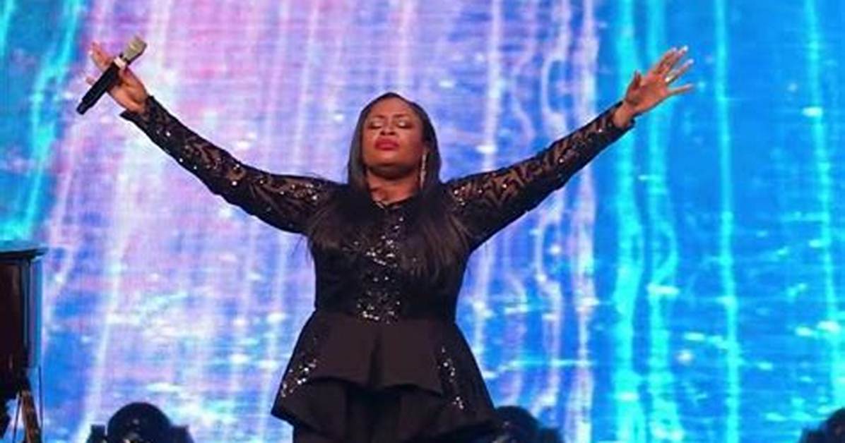 Sinach Shares Lovely Pictures with Tope Alabi as They Meet.