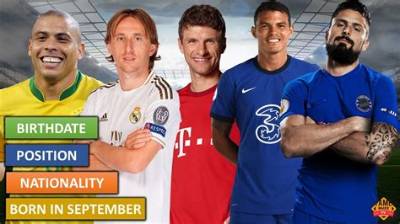 Soccer Players Born September 20