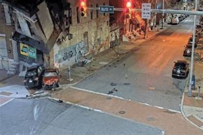 Stolen Car Fatally Strikes Pedestrian Before Crashing into Baltimore Building That Collapsed over Wreckage
