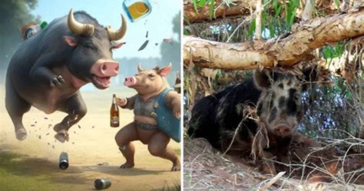 That Time a Pig Stole 18 Beers, Got Drunk, and Fought a Cow
