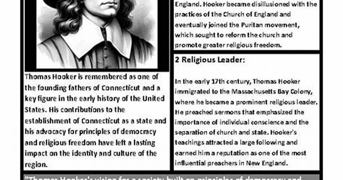 Thomas Hooker - Trivia, Family, Bio
