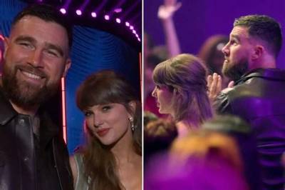 Travis Kelce Thanks Taylor for 'Traveling Across the World' in Adorable Super Bowl Moment