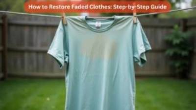 Two Methods to Restore Faded Clothes to Its Normal Colour