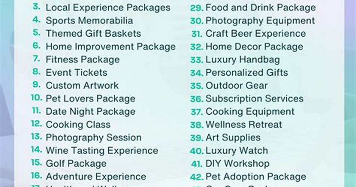 What Are Good Items to Raffle off?