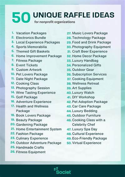 What Are Good Items to Raffle off?