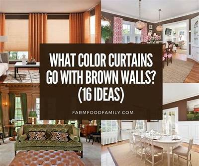 What Color Curtains Look Good with Brown Couch?