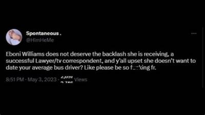 What Did Eboni K Williams Say? Bus Driver Comments Spark Raging Online Debate