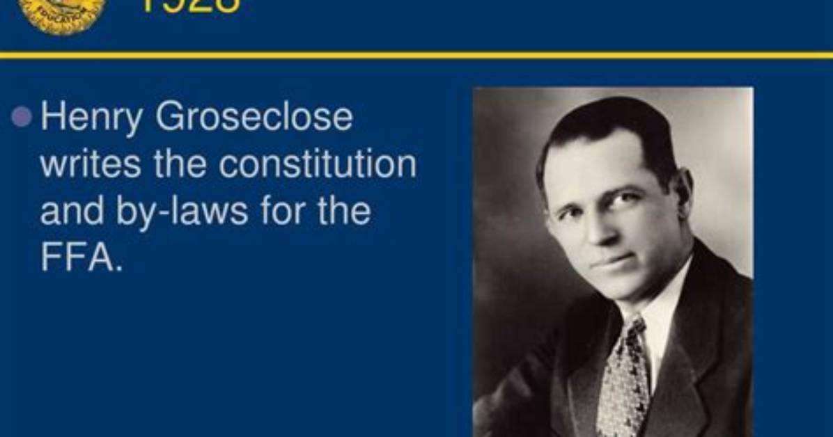 What Did Henry Groseclose Do for Ffa?