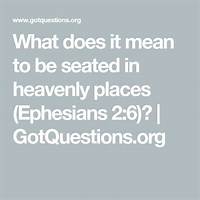 What Does It Mean to Be Seated in Heavenly Places (Ephesians 2:6)?