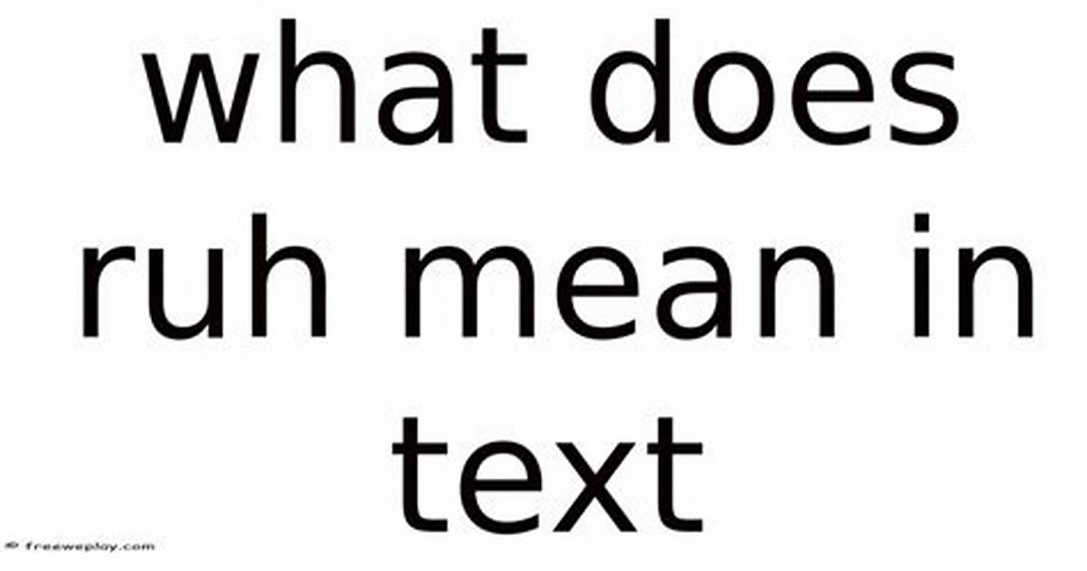 What Does Rtn Mean in a Text Message?