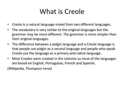 What Does Soumon Mean in Creole?