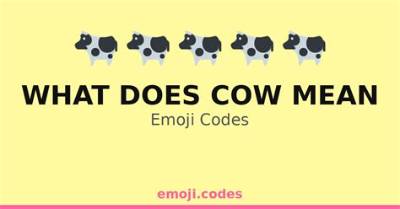 What Does the Cow Emoji Mean?