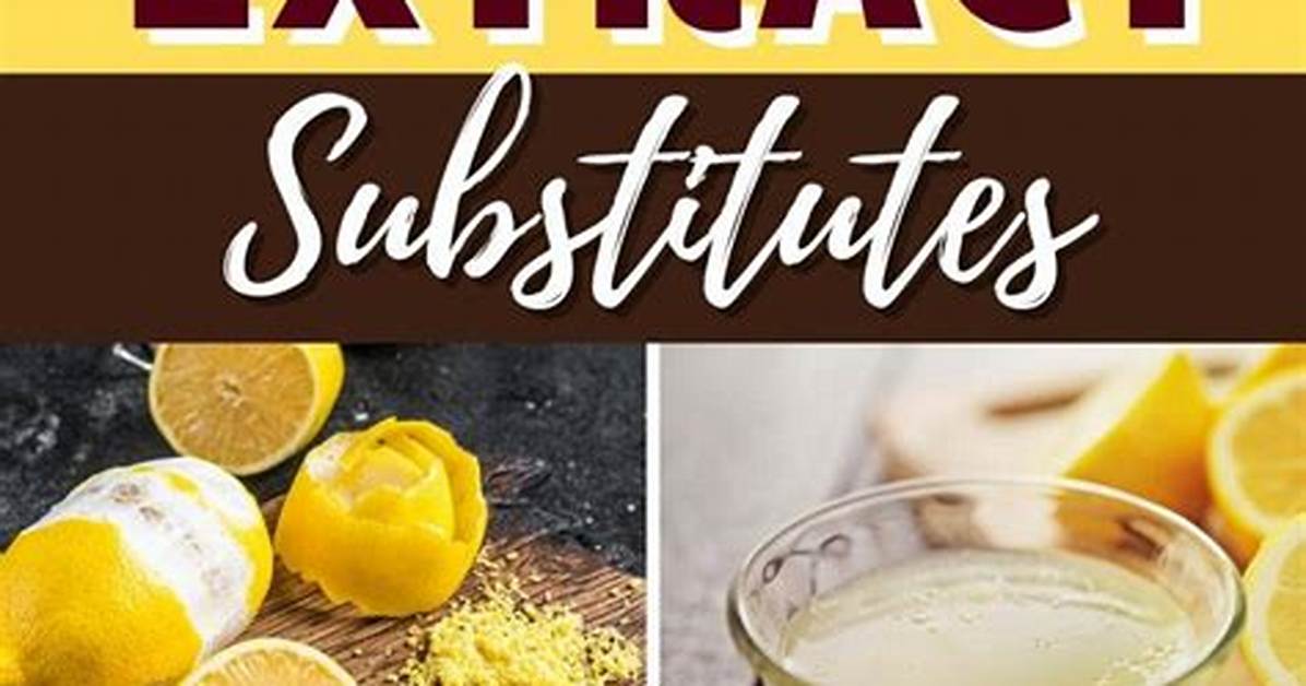 What Is a Substitute for Lemon Oil?