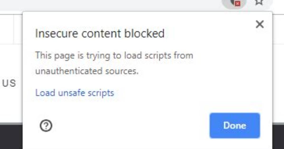 What Is Insecure Content Blocked?