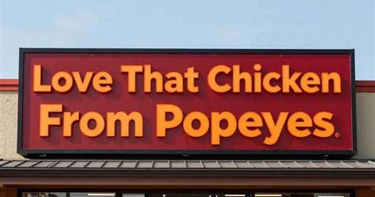 What Is Popeyes Slogan?