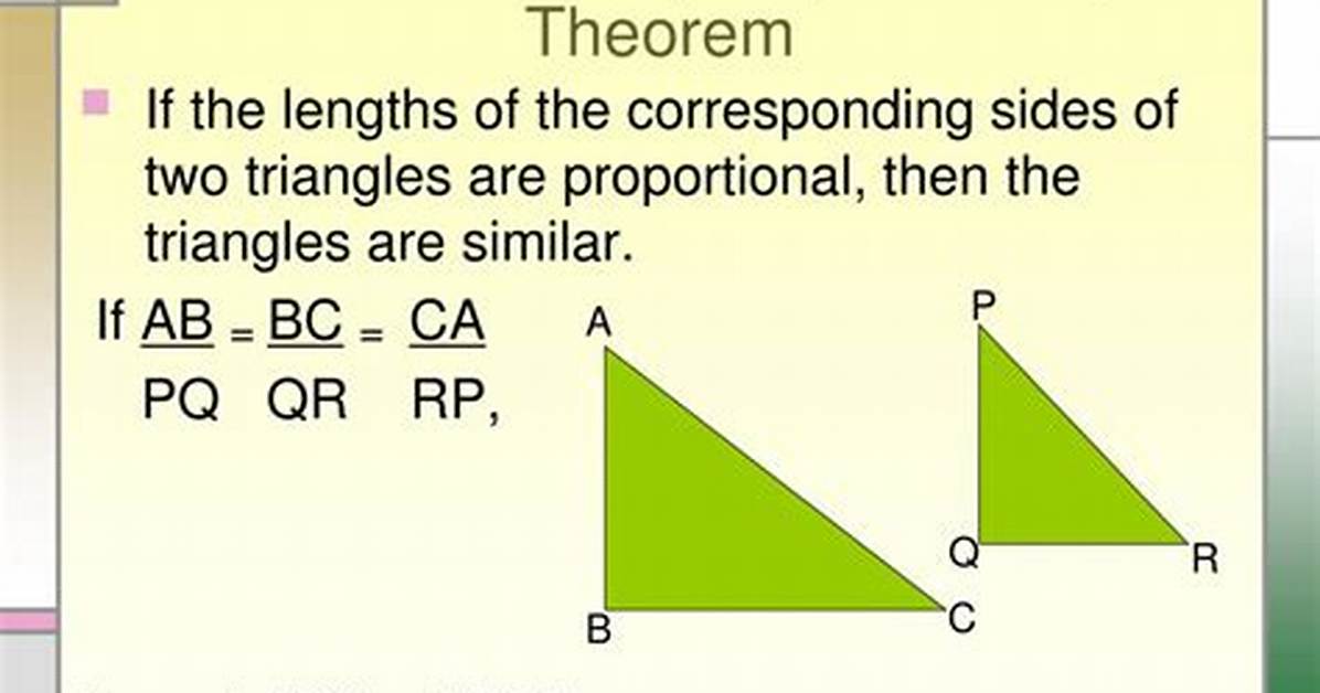 What Is Side Side Side Similarity Theorem?