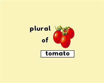 What Is the Plural for Tomato?