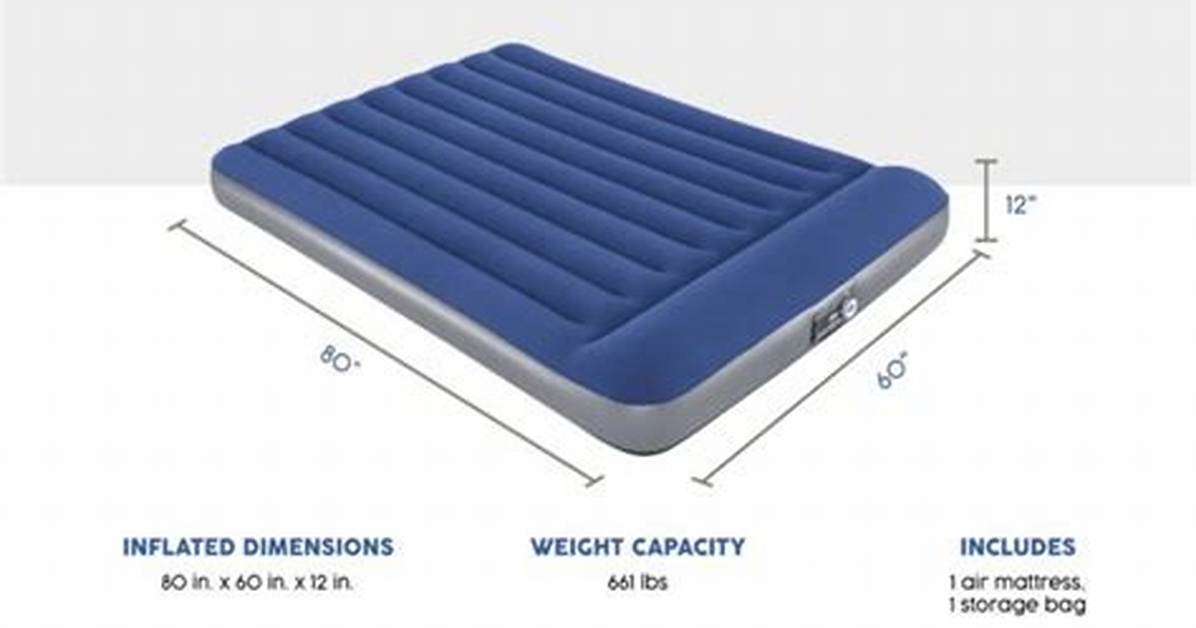 What Size Air Mattress Fits in a 4 Person Tent?